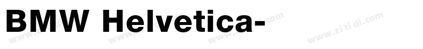 BMW Helvetica字体转换